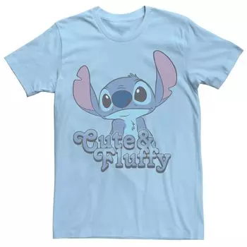 Мужская милая и пушистая футболка Disney Lilo & Stitch Valentine's Day Stitch Licensed Character