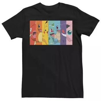 Мужская мистическая футболка Pokemon Poke Rainbow Mystical Licensed Character