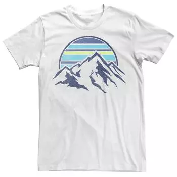 Мужская модная футболка с карманами Sunset Mountain Range Licensed Character