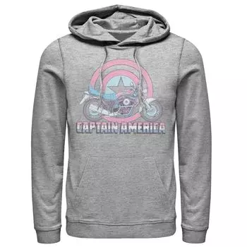 Мужская мотоциклетная толстовка с капюшоном Marvel Avengers Captain America Shield Licensed Character