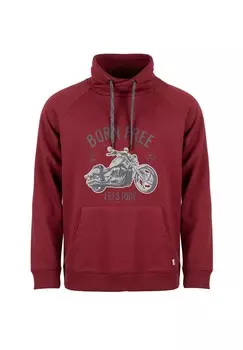 Мужская мотоциклетная толстовка с воротником стойкой и кулиской, принт с логотипом LETS RIDE ROADSIGN australia, красный