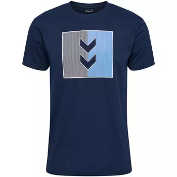 Мужская мультиспортивная футболка Hmlactive Stripe Co Tee HUMMEL, цвет blau