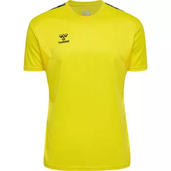 Мужская мультиспортивная футболка Hmlauuthentic Pl Jersey с технологией Beecool HUMMEL, цвет gelb
