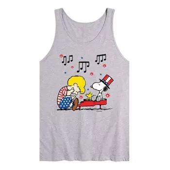 Мужская музыкальная майка Peanuts Americana Licensed Character