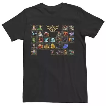 Мужская настольная футболка с графическим рисунком Nintendo Legend of Zelda Ocarina Licensed Character