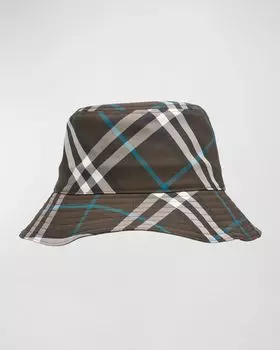 Мужская нейлоновая панама в клетку EKD Burberry, цвет Snug Check