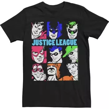 Мужская неоновая футболка Justice League Nine в упаковке Licensed Character