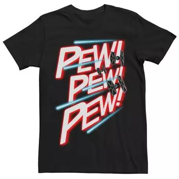 Мужская неоновая футболка «Звездные войны» Pew Pew Pew Pew Licensed Character