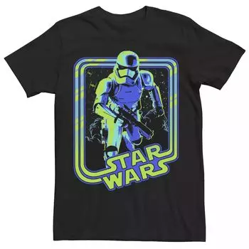 Мужская неоновая светящаяся футболка с рисунком штурмовика Star Wars