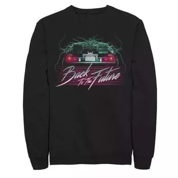 Мужская неоновая толстовка «Назад в будущее» DeLorean в стиле 80-х Licensed Character