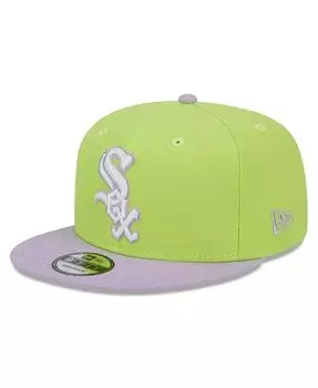 Мужская неоново-зеленая и фиолетовая кепка Chicago White Sox Spring Basic двухцветная кепка Snapback 9FIFTY New Era, зеленый