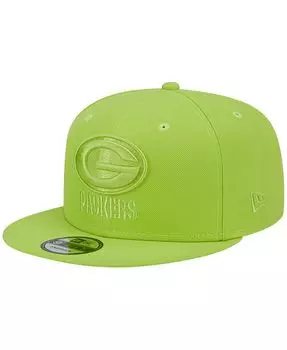 Мужская неоново-зеленая кепка Green Bay Packers Color Pack Brights 9FIFTY Snapback New Era