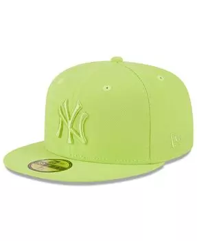Мужская неоново-зеленая кепка New York Yankees 2023 Spring Color Basic 59FIFTY New Era