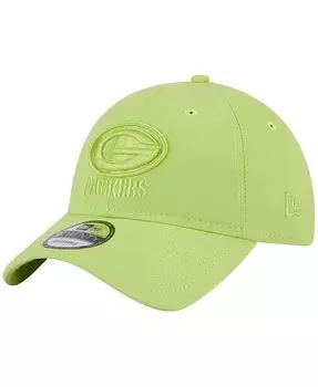 Мужская неоново-зеленая регулируемая шапка Green Bay Packers Core Classic 2.0 Brights 9TWENTY New Era