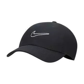 Мужская неструктурированная кепка-галочка Nike Club, черный