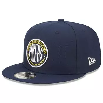 Мужская New Era Navy Indiana Pacers 2022/23 City Edition Official 9FIFTY Snapback Регулируемая кепка