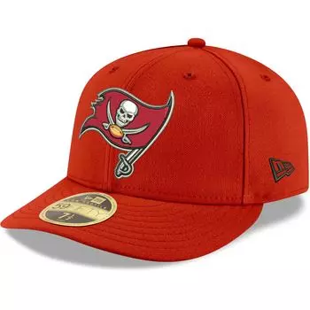 Мужская низкопрофильная командная кепка New Era Red Tampa Bay Buccaneers Omaha 59FIFTY