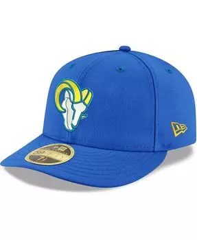 Мужская низкопрофильная командная кепка Royal Los Angeles Rams Omaha 59Fifty New Era