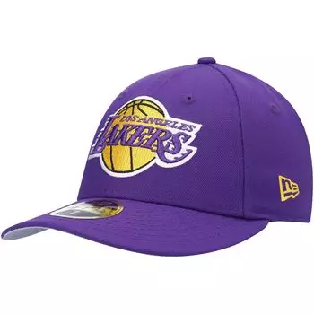 Мужская низкопрофильная облегающая кепка New Era Purple Los Angeles Lakers Team 59FIFTY