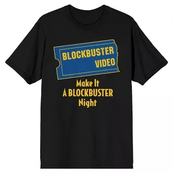 Мужская ночная футболка Blockbuster Licensed Character, черный