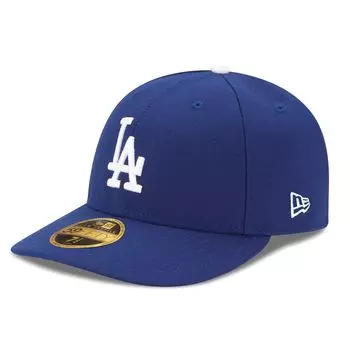 Мужская новая эра Royal Los Angeles Dodgers Game Аутентичная коллекция для поля Низкий профиль 59FIFTY Облегающая шляпа New Era