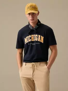 Мужская облегающая футболка с круглым вырезом и короткими рукавами Ath Prep