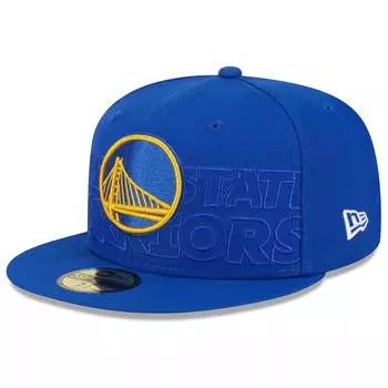 Мужская облегающая кепка New Era Royal Golden State Warriors 2023 NBA Draft 59FIFTY