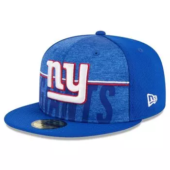 Мужская облегающая кепка New Era Royal New York Giants 2023 NFL Training Camp 59FIFTY