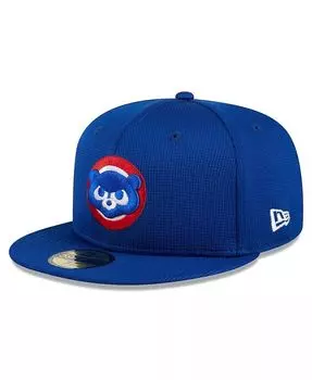 Мужская облегающая кепка Royal Chicago Cubs 2024 59FIFTY New Era, синий