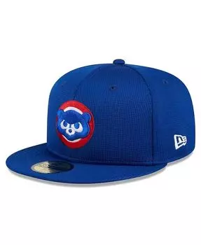 Мужская облегающая кепка Royal Chicago Cubs 2024 59FIFTY New Era, синий