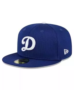 Мужская облегающая кепка Royal Los Angeles Dodgers 2024 59FIFTY New Era, синий
