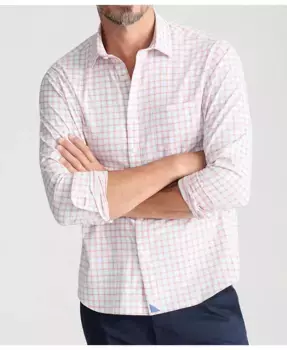 Мужская облегающая немнущаяся рубашка на пуговицах Wells UNTUCKit, оранжевый