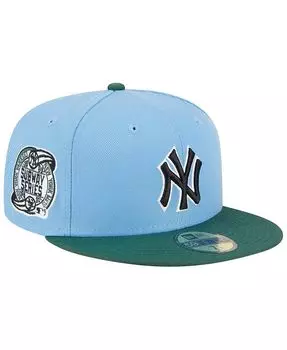 Мужская облегающая шляпа небесно-голубого цвета с кинзой New York Yankees 2000 Subway Series 59FIFTY New Era