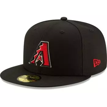 Мужская облегающая шляпа New Era Arizona Diamondbacks Black On-Field Authentic Collection 59FIFTY
