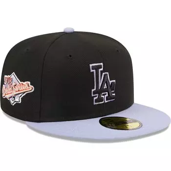 Мужская облегающая шляпа New Era Black Los Angeles Dodgers 59FIFTY