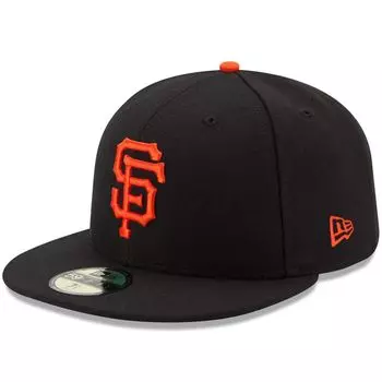 Мужская облегающая шляпа New Era Black San Francisco Giants Game Authentic Collection On Field 59FIFTY
