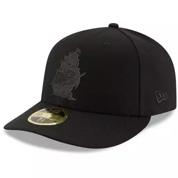 Мужская облегающая шляпа New Era Black Tampa Bay Buccaneers с альтернативным логотипом 59FIFTY