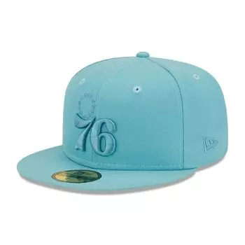 Мужская облегающая шляпа New Era Blue Philadelphia 76ers Color Pack Foam 59FIFTY