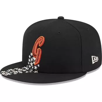 Мужская облегающая шляпа New Era черная San Francisco Giants Meteor 59FIFTY