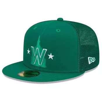 Мужская облегающая шляпа New Era Green Washington Nationals 2022 ко Дню Святого Патрика 59FIFTY