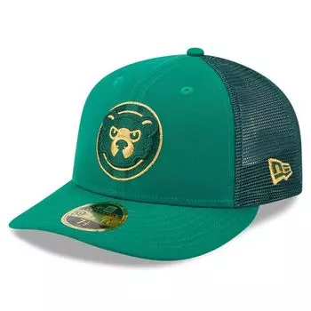 Мужская облегающая шляпа New Era Kelly Green Chicago Cubs 2023 ко Дню Святого Патрика 59FIFTY