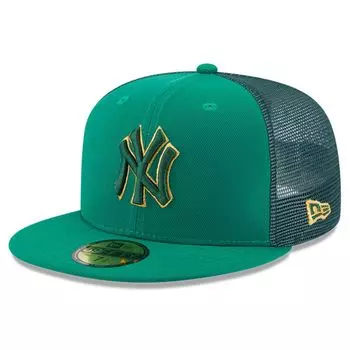 Мужская облегающая шляпа New Era Kelly Green New York Yankees 2023 ко Дню Святого Патрика 59FIFTY