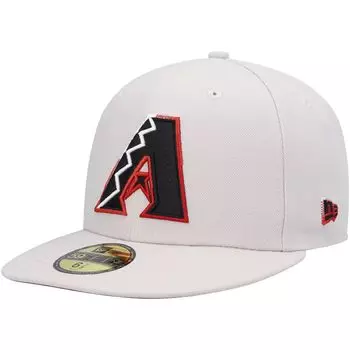 Мужская облегающая шляпа New Era Khaki Arizona Diamondbacks Stone Dim 59FIFTY