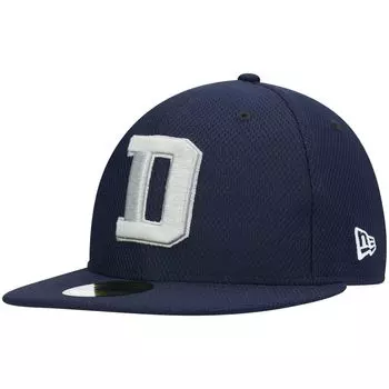Мужская облегающая шляпа New Era Navy Dallas Cowboys Coach D 59FIFTY