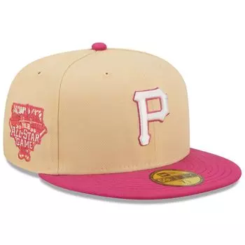 Мужская облегающая шляпа New Era оранжевого/розового цвета Pittsburgh Pirates 2006 MLB All-Star Game Mango Passion 59FIFTY
