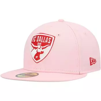 Мужская облегающая шляпа New Era Pink FC Dallas Pastel Pack 59FIFTY