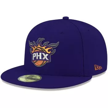 Мужская облегающая шляпа New Era Purple Phoenix Suns цвета 59FIFTY официального цвета команды