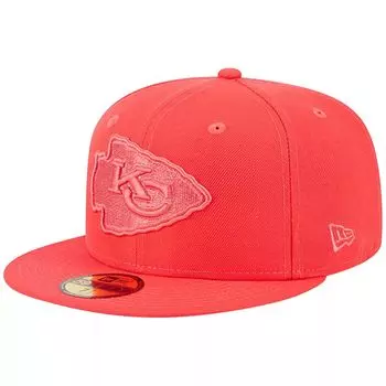 Мужская облегающая шляпа New Era Red Kansas City Chiefs Color Pack Brights 59FIFTY