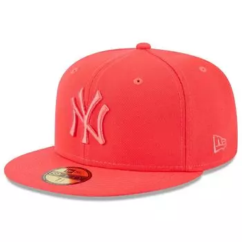 Мужская облегающая шляпа New Era Red New York Yankees 2023 Spring Color Basic 59FIFTY