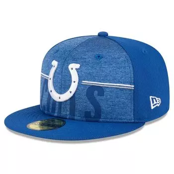 Мужская облегающая шляпа New Era Royal Indianapolis Colts 2023 NFL Training Camp 59FIFTY
